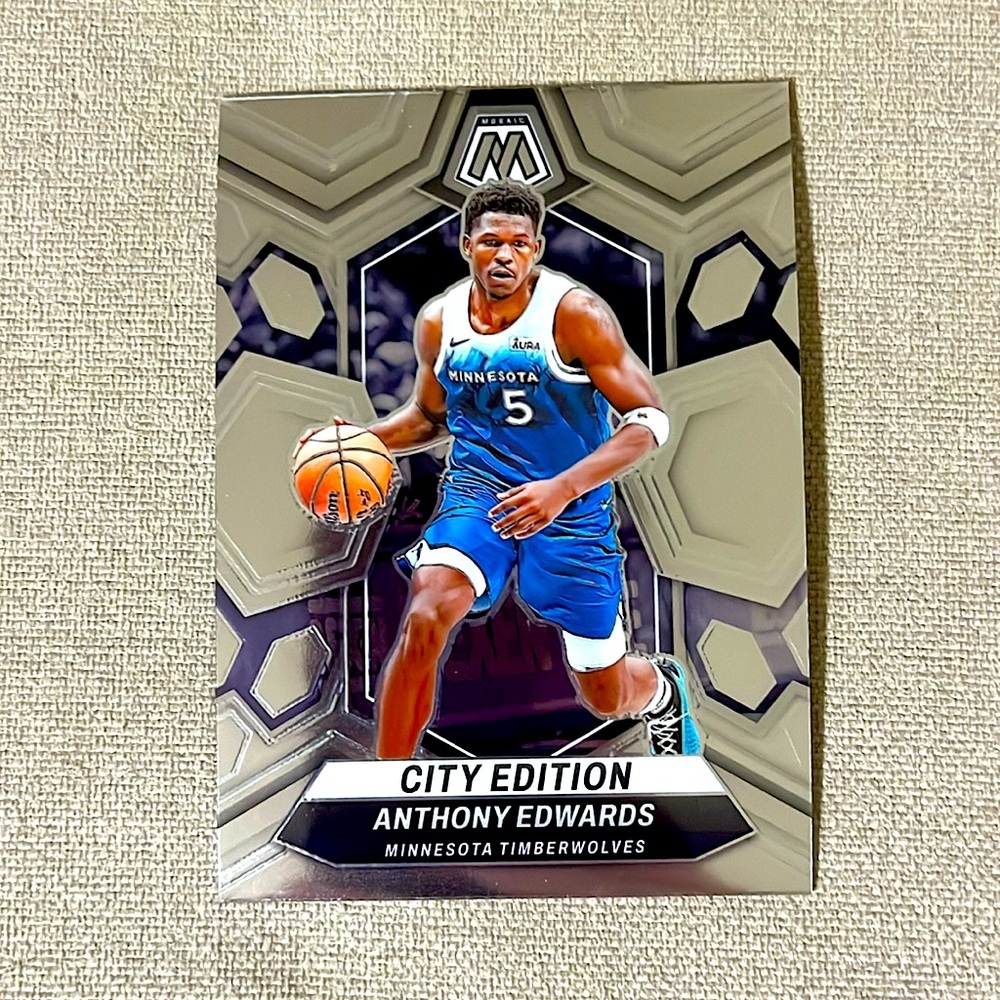 Anthony Edwards 2023 Panini Mosaic City Edition NBA Basketball Sports Card